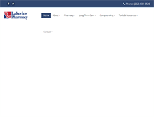 Tablet Screenshot of lakeviewpharmacy.com